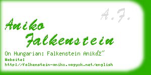 aniko falkenstein business card